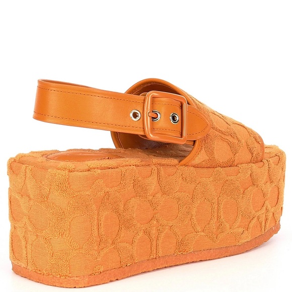 NIB Coach Noelle Terry Cloth Sandals - Picture 4 of 12